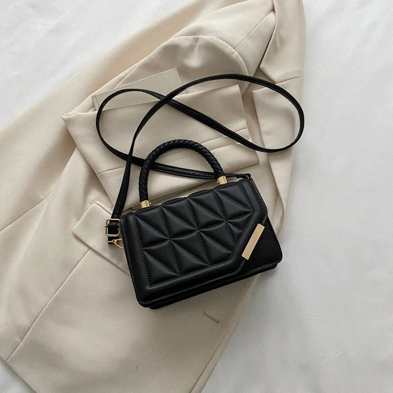 2023 New Fashion Shoulder Bag Plaid PU Leather Ladies Handbags Designer Crossbody Bags for Women